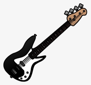 Bass Guitar Clip Art - Bass Guitar Clipart, HD Png Download, Transparent PNG