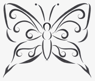Clip Art Designs Transparent Png All - Butterfly Tattoo Design Drawings, Png Download, Transparent PNG
