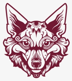 Sacred Coyote Tattoo Style Logo Created By E-rex Of - Coyote Tattoo, HD Png Download, Transparent PNG