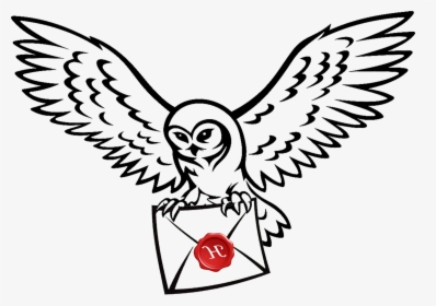 Harry Potter Hedwig Drawing - Harry Potter Symbol Owl, HD Png Download, Transparent PNG