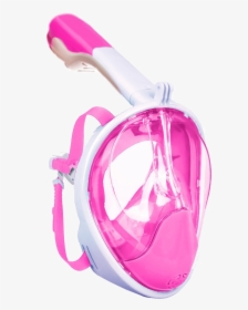 Pink Mask Png - Masca Snorkeling Full Face, Transparent Png, Transparent PNG