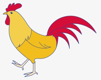Clip Art Chicken Clip - Yellow Chicken Clipart, HD Png Download, Transparent PNG