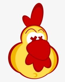 Chicken Clipart With Crazy Eyes - Cartoon Dead Chicken Transparent, HD Png Download, Transparent PNG