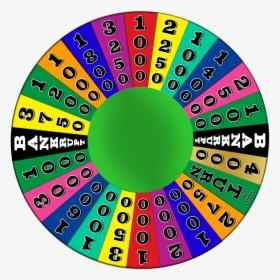 File - Wheeloffortune2 - Wikipedia - Wheel Of Fortune Wheel Template, HD Png Download, Transparent PNG