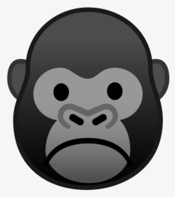 Gorilla Png Face - Gorilla Emoji Png, Transparent Png, Transparent PNG