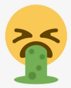 Disgusted Face Emoticon - Vomit Emoji Png, Transparent Png, Transparent PNG
