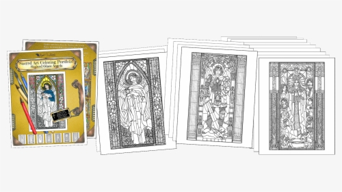 Wholesale Angels In Stained Glass Coloring Portfolio - Catholic Wholesale Stained Glass Portfolio, HD Png Download, Transparent PNG