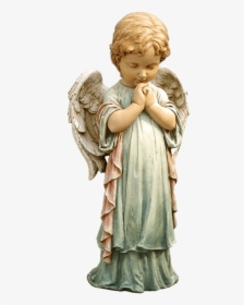 Praying Cherub - Praying Baby Angel Statue, HD Png Download, Transparent PNG