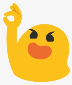 Android Raised Hand Emoji, HD Png Download, Transparent PNG