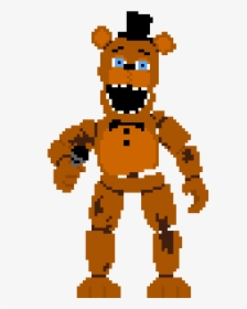 Withered Freddy For The - Imagenes De 8 Bit Withered Bonnie, HD Png Download, Transparent PNG