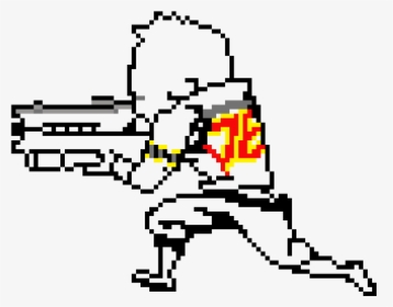 Overwatch Soldier 76 Pixel Spray, HD Png Download, Transparent PNG