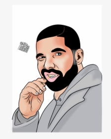 Drake Drawing Painting Cartoon Sketch - Drake Drawing Cartoon, HD Png Download, Transparent PNG