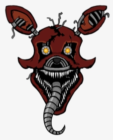 Five Nights At Freddy - Fnaf Nightmare Foxy Drawing, HD Png Download, Transparent PNG