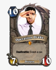 Transparent Drake Cartoon Png - Hearthstone Card Meme, Png Download, Transparent PNG