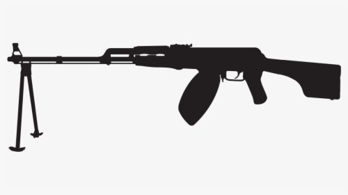 Ash 78 Tip 1 Silhouette - Ak 47 Gun Vector, HD Png Download, Transparent PNG