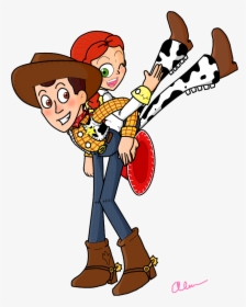 Woody E Jessie Png - Woody And Jessie Cartoon, Transparent Png, Transparent PNG
