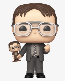 Dwight Schrute With Bobblehead Funko Pop, HD Png Download, Transparent PNG