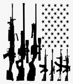Download Guns Of America Decal - American Flag Guns Svg, HD Png ...