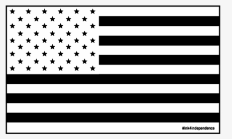 3 Inch X 5 Inch Reversed Black And White American Flag - Guitar String, HD Png Download, Transparent PNG