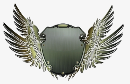 Shield With Wings Png - Shield And Wings Png, Transparent Png, Transparent PNG
