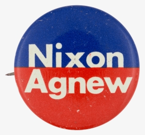 Nixon Agnew Blue Red Political Button Museum - Circle, HD Png Download, Transparent PNG