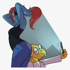 Undertale Cartoon Mammal Fictional Character Vertebrate - Undyne With A Big Butt, HD Png Download, Transparent PNG