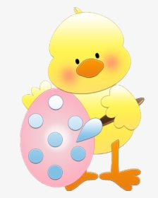 #easter #chick #egg #paintbrush #freetoedit - Cartoon, HD Png Download, Transparent PNG
