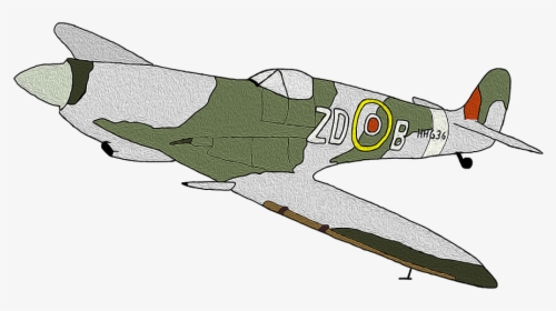 Spitfire, Plane, Ww2, Aircraft, War, Fighter, Vintage - Ww2 Flugzeug Png, Transparent Png, Transparent PNG