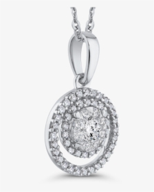 10k White Gold Pendant Reigning Jewels Fine Jewelry - Locket, HD Png Download, Transparent PNG