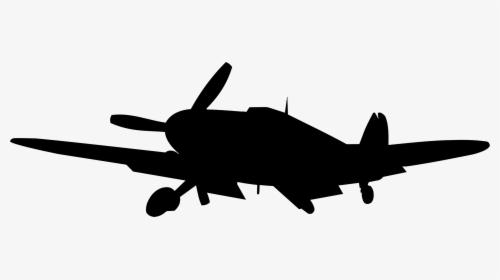 Airplane Second World War Messerschmitt Bf 109 Silhouette - World War 2 Plane Silhouettes, HD Png Download, Transparent PNG