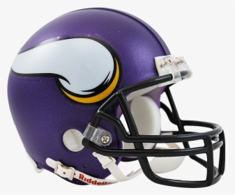 Minnesota Vikings Riddell Vsr4 Mini Helmet - Transparent Minnesota Vikings Helmet, HD Png Download, Transparent PNG