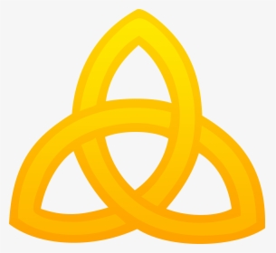 Triquetra Symbol Golden Clip Art - Gold Celtic Knot Clipart, HD Png Download, Transparent PNG