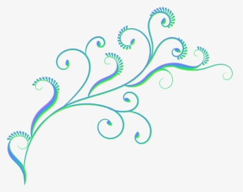 Simple Swirl Patterns Png Images - Simple Floral Design Png, Transparent Png, Transparent PNG