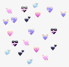 My Pastel Goth Emoji Edit 🖤💜💖💛💙💟 - Heart Emoji Meme Transparent, HD Png Download, Transparent PNG
