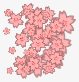 Pink,plant,flower - Cherry Blossom Petals Clip Art, HD Png Download, Transparent PNG