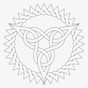 Pattern Coloring Pages - Celtic Triangle Coloring Pages, HD Png Download, Transparent PNG