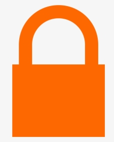 Transparent Padlock Clipart Png - Orange Lock Icon Png, Png Download, Transparent PNG