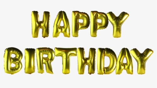 14 Inch Alphabet Balloons Set - Happy Birthday Gold Balloons Png, Transparent Png, Transparent PNG