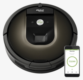 Irobot Roomba 980 Wifi Connected Robot Vacuum - Roomba Robot, HD Png Download, Transparent PNG