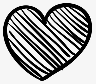 Transparent Crayon Scribble Clipart - Heart Sketch Icon Png, Png Download, Transparent PNG