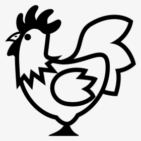 Chicken Emoji Black And White , Png Download - Chicken Emoji Black And White, Transparent Png, Transparent PNG