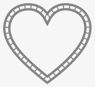 Heart - Heart Aesthetic Black And White, HD Png Download, Transparent PNG