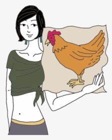 Hen Or Chicken - Chicken Inside Woman Stomach, HD Png Download, Transparent PNG