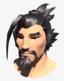 Hanzo Head Png Clipart Library Library - Hanzo Face Png, Transparent Png, Transparent PNG
