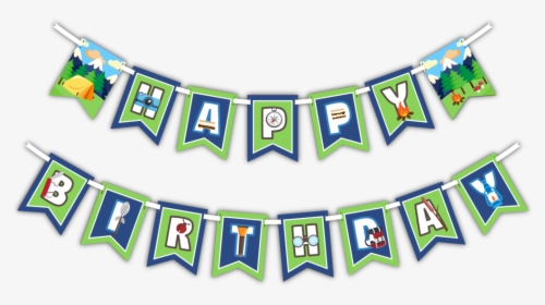 Happy Birthday Camping Banner, HD Png Download, Transparent PNG