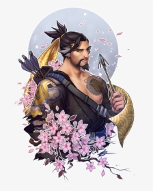 Transparent Hanzo Face Png - Hanzo Ow Fanart, Png Download, Transparent PNG