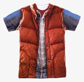 Mcfly Vest Costume Shirt - Back To The Future Marty Cloths, HD Png Download, Transparent PNG