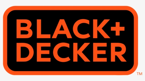 Black & Decker Logo Orange Black - Black And Decker Tools Logo, HD Png Download, Transparent PNG