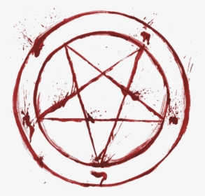 #pentagram #which #blood #red - Satanic Pentagram, HD Png Download, Transparent PNG