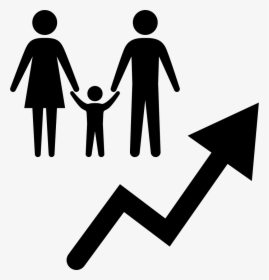 Family With Rising Arrow - Socio Economic Development Icon, HD Png Download, Transparent PNG